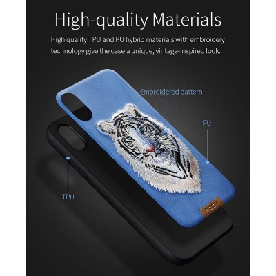 کیس محافظ طرح شیر Rock برای iPhone X / XS