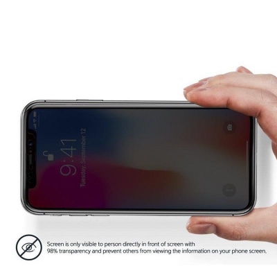 محافظ صفحه نمایش Vertuso iPhone X / XS Full Privacy Glass