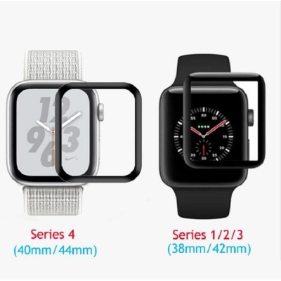 محافظ صفحه گلس رنگی Apple Watch 3D Glass Full Screen