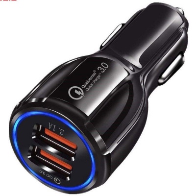 شارژر فندکی 2 پورت Quick Charge 3.0 مدل LZ-681