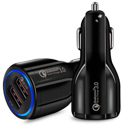 شارژر فندکی 2 پورت Quick Charge 3.0 مدل LZ-681