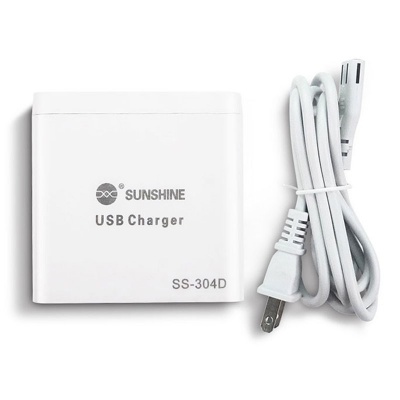 شارژر رومیزی 6 پورت و آمپرسنج سانشاین مدل SUNSHINE SS-304D