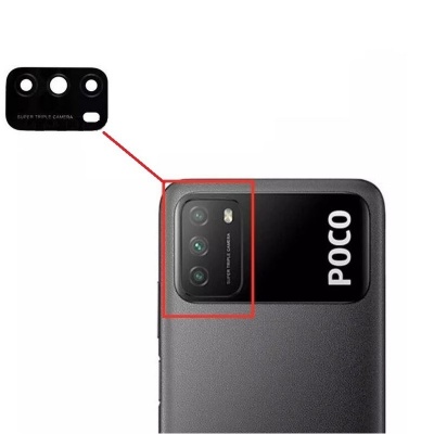 شیشه دوربین شیائومی Xiaomi Poco M3 Camera Glass Lens