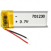باتری لیتیوم پلیمر با ظرفیت 250mAh سایز 701230