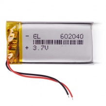 باتری لیتیوم پلیمر با ظرفیت 400mAh سایز 602040