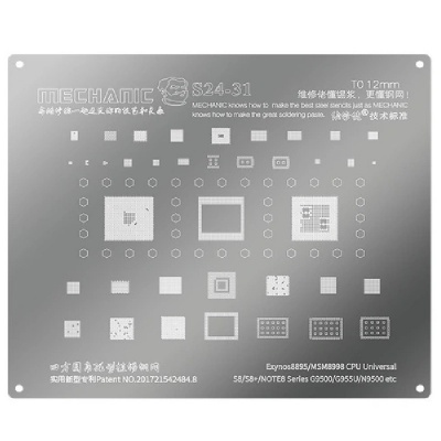 شابلون مکانیک سی پی یو MECHANIC S24-31 Qualcomm / Exynos CPU