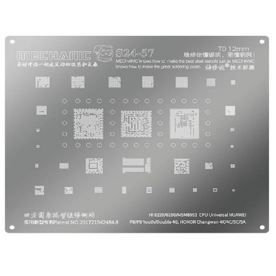 شابلون مکانیک سی پی یو MECHANIC S24-57 HiSilicon / Qualcomm CPU