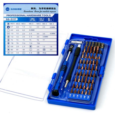 ست پیچ گوشتی 58 عددی سانشاین مدل SUNSHINE SS-5117