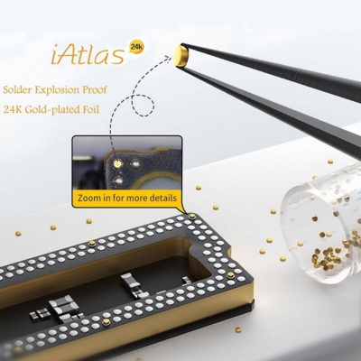 واشر فویلی طبقات آیفون کیانلی با روکش طلای 24 عیار مدل QiANLi iAtlas 24K