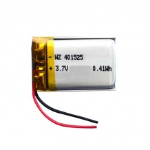 باتری لیتیوم پلیمر با ظرفیت 220mAh سایز 401525