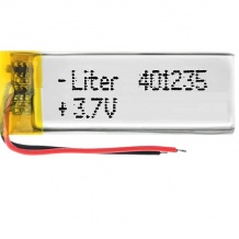 باتری لیتیوم پلیمر با ظرفیت 400mAh سایز 401235