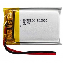 باتری لیتیوم پلیمر با ظرفیت 250mAh سایز 502030