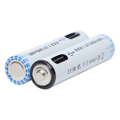 باتری نیم قلمی شارژی 4 عددی AAA Type C 1.5V 600mWh