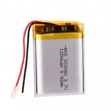 باتری لیتیوم پلیمر با ظرفیت 1200mAh سایز 103040
