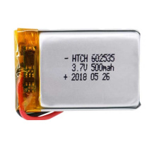 باتری لیتیوم پلیمر با ظرفیت 500mAh سایز 602535