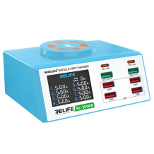 شارژر رومیزی 8 پورت و آمپرسنج فست ریلایف مدل RELIFE RL-309AW