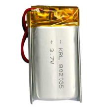 باتری لیتیوم پلیمر با ظرفیت 800mAh سایز 802035