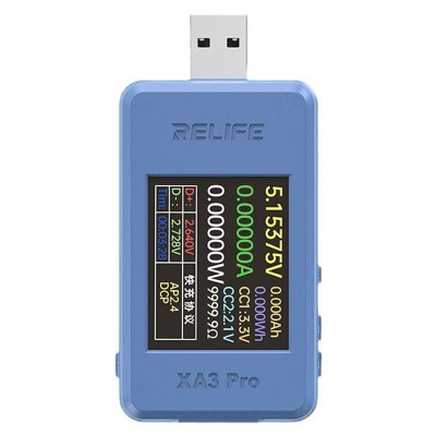 تستر شارژ تایپ سی و یو اس بی ریلایف مدل RELIFE XA3 Pro