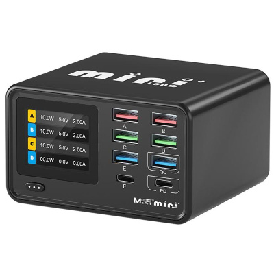 شارژر رومیزی 8 پورت و آمپرسنج فست MaAnt مدل Dianba Mini Plus