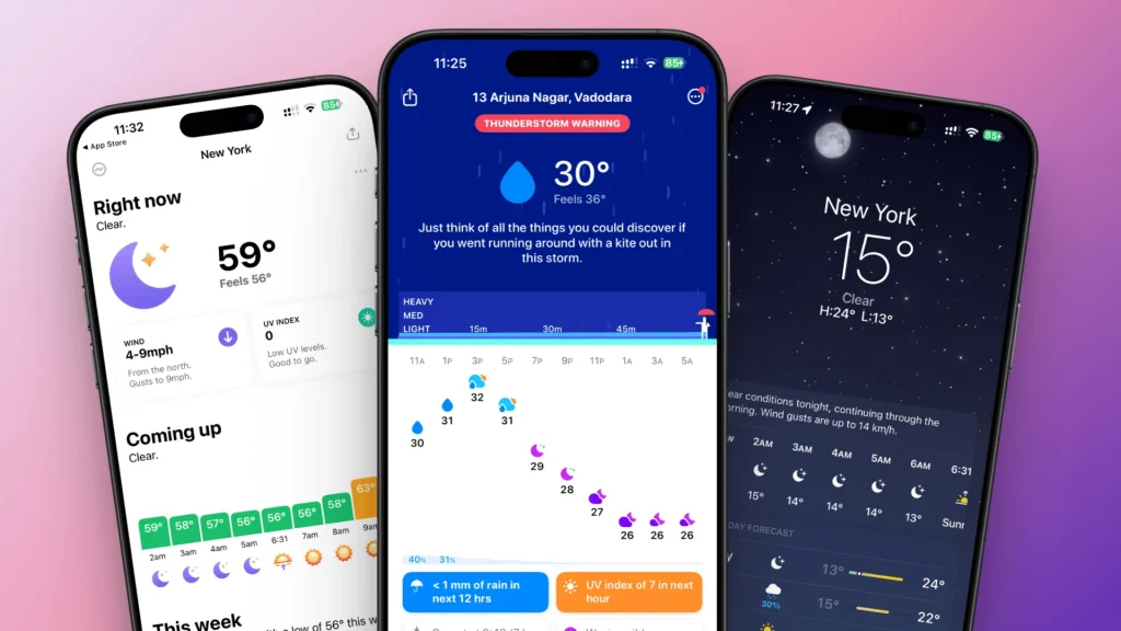 بهترین اپلیکیشن های آب و هوا برای اندروید و iOS 7 بهترین اپلیکیشن های آب و هوا برای اندروید و iOS